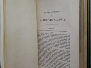 MARTIN CHUZZLEWIT BY CHARLES DICKENS 1844 FIRST EDITION, COSWAY STYLE BINDING