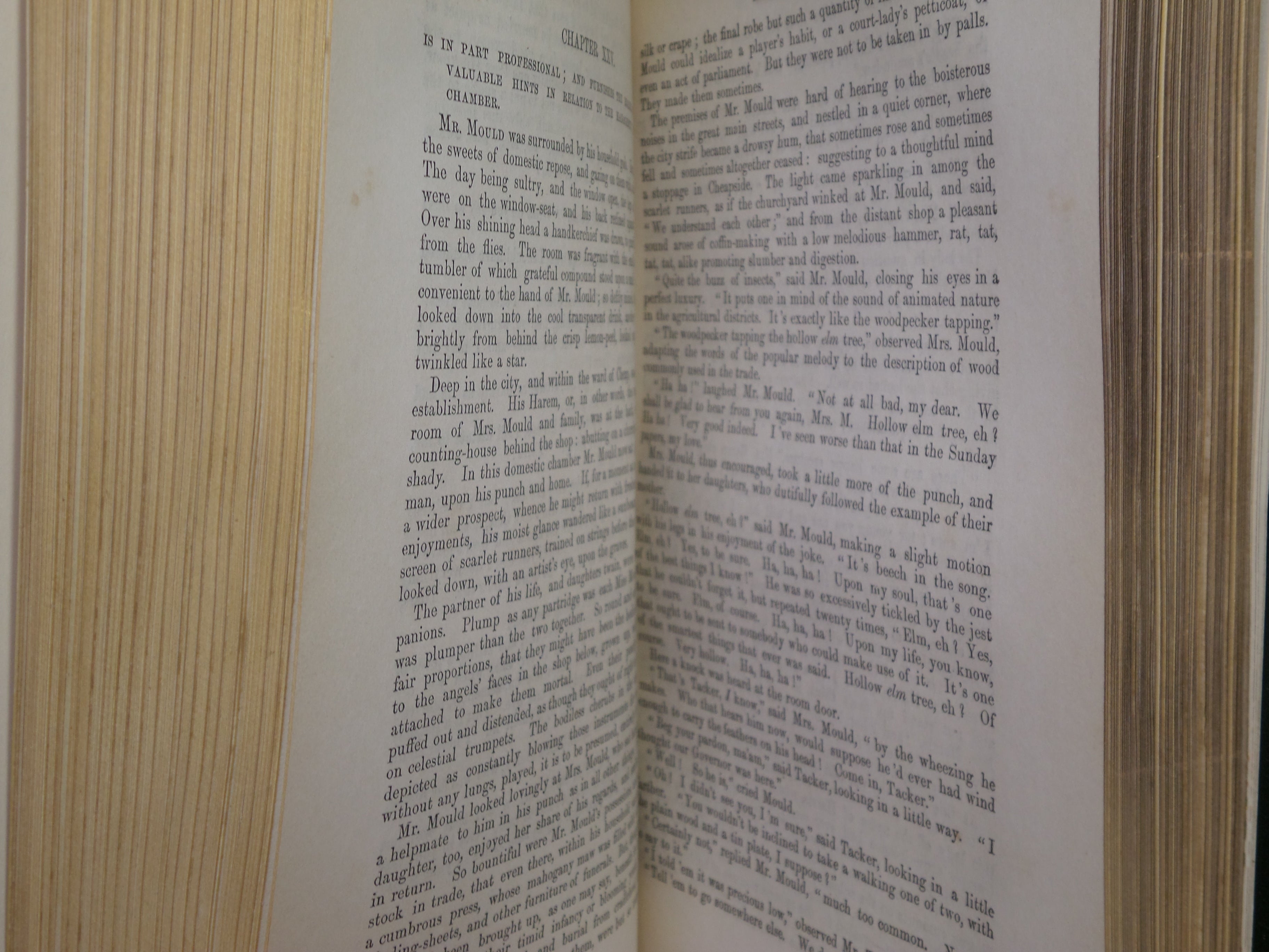 MARTIN CHUZZLEWIT BY CHARLES DICKENS 1844 FIRST EDITION, COSWAY STYLE BINDING