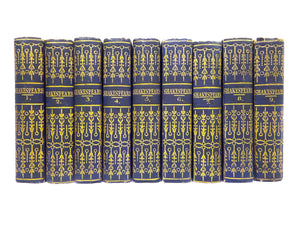 THE PLAYS OF WILLIAM SHAKESPEARE IN 9 MINIATURE VOLUMES 1825