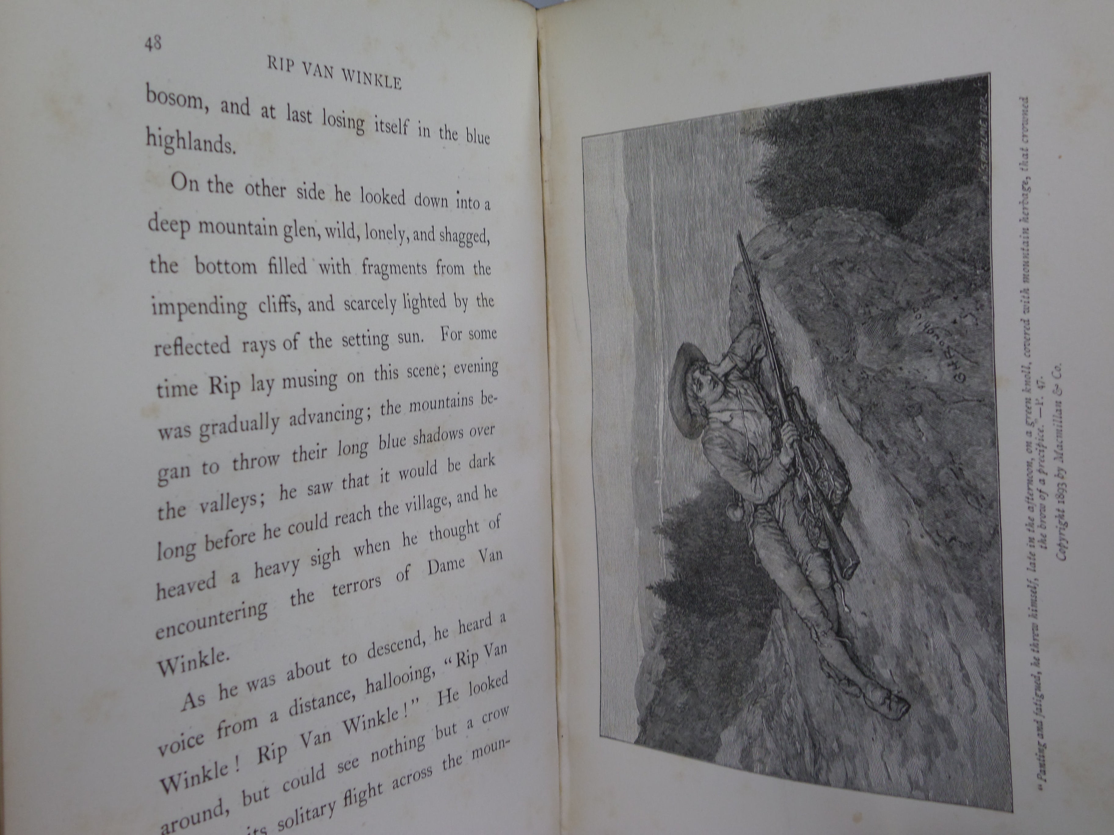 RIP VAN WINKLE AND THE LEGEND OF SLEEPY HOLLOW BY WASHINGTON IRVING 1893 GEORGE H. BOUGHTON ILLUSTRATIONS