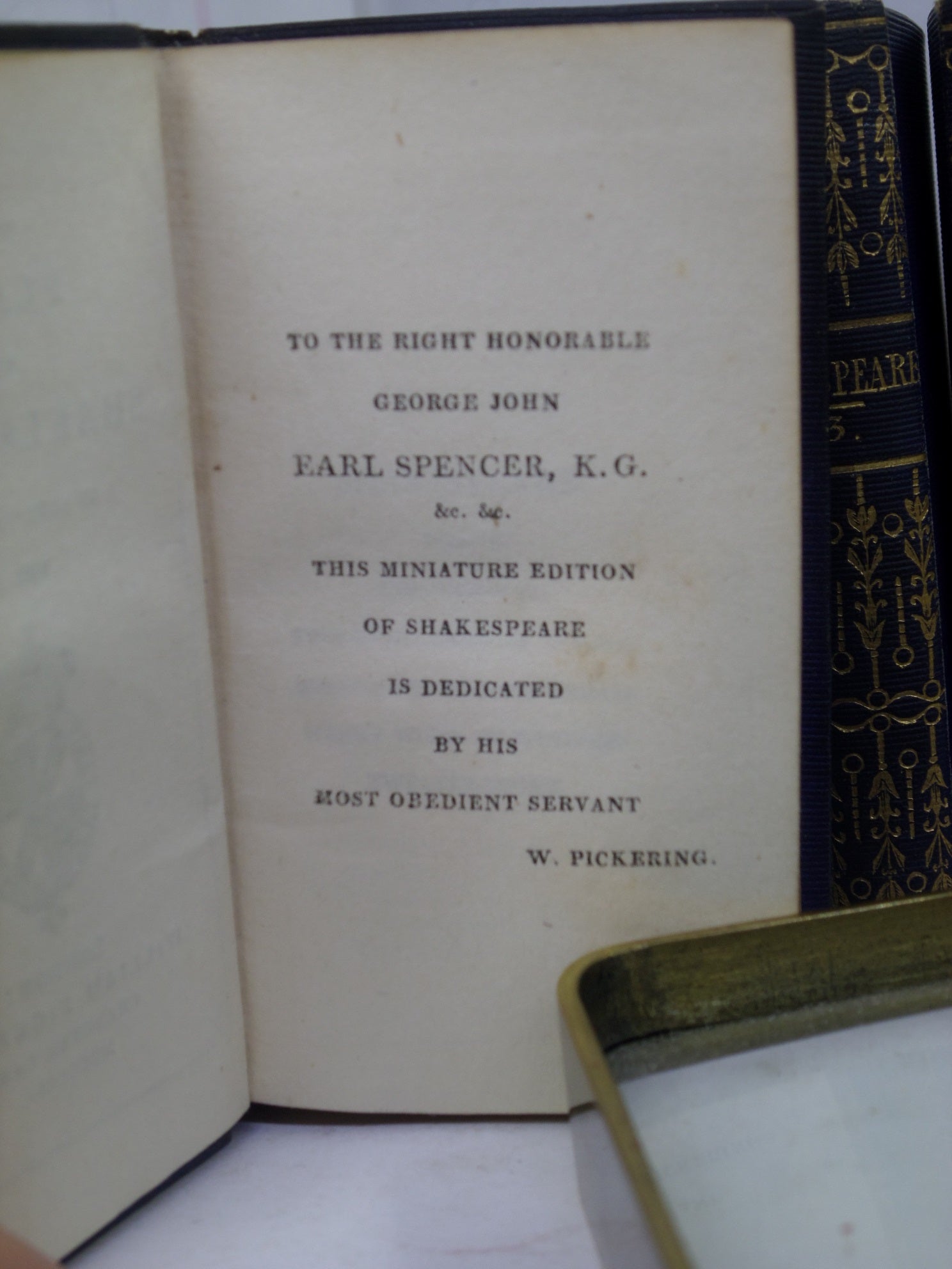 THE PLAYS OF WILLIAM SHAKESPEARE IN 9 MINIATURE VOLUMES 1825