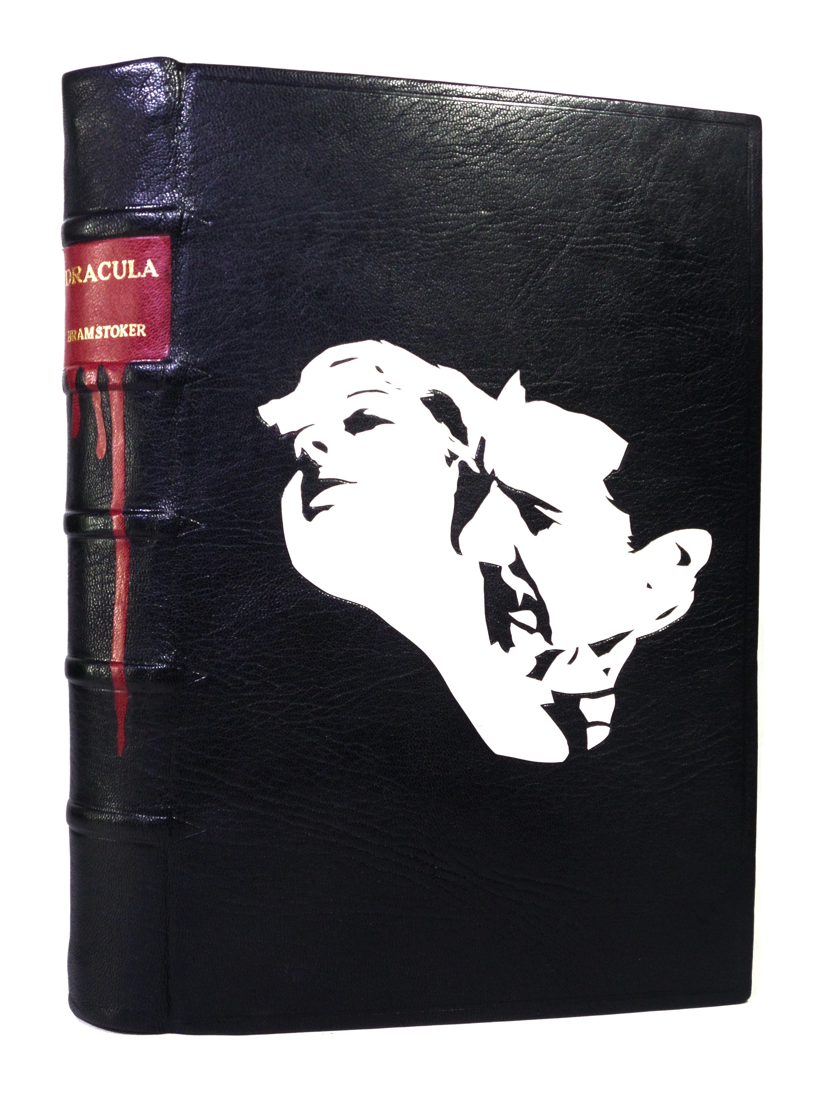 DRACULA BY BRAM STOKER 1965 FINE LEATHER BINDING, FELIX HOFFMANN ILLUSTRATIONS