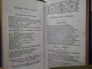 THE PLAYS OF WILLIAM SHAKESPEARE IN 9 MINIATURE VOLUMES 1825