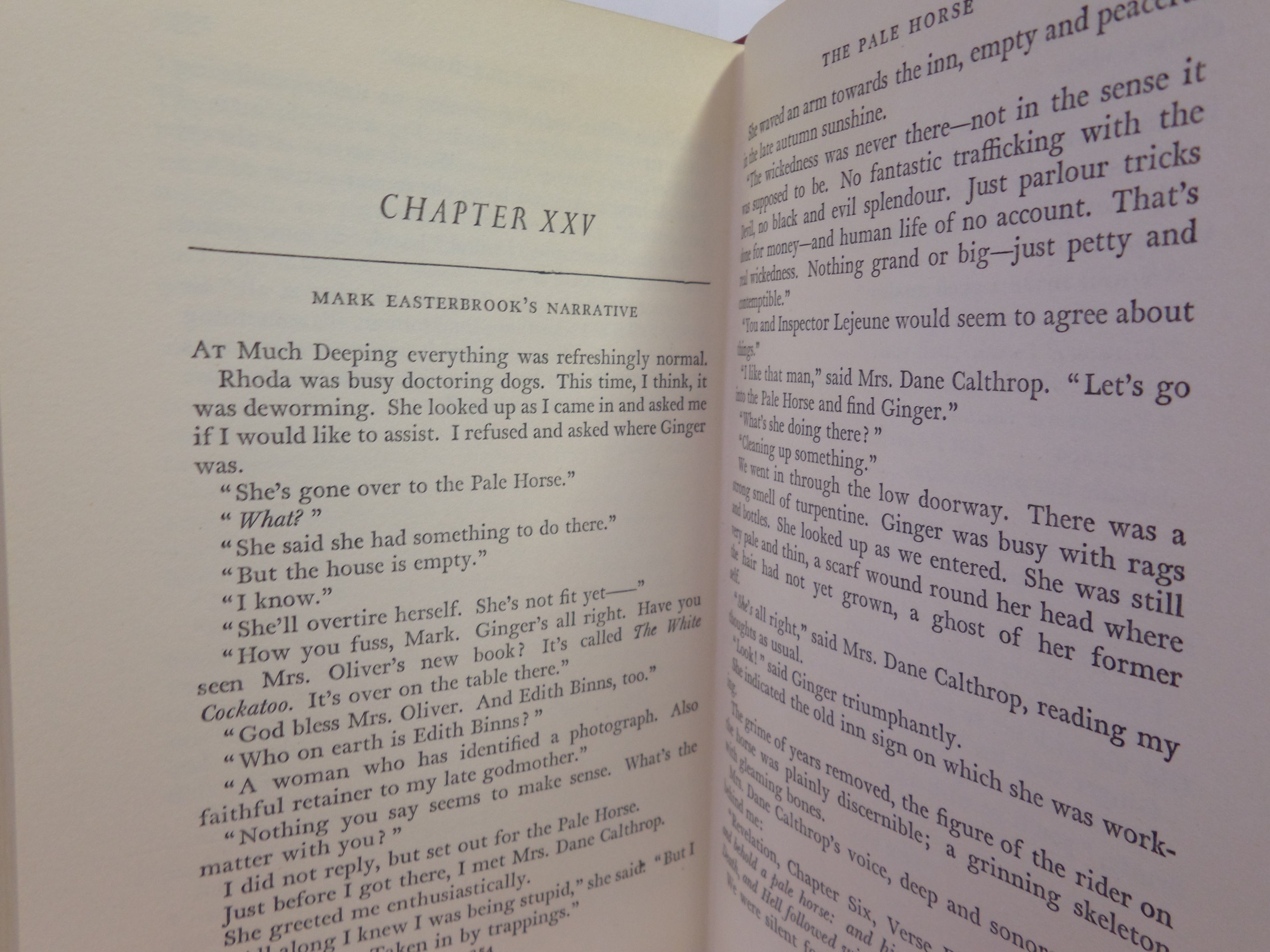 THE PALE HORSE BY AGATHA CHRISTIE 1961 FIRST EDITION