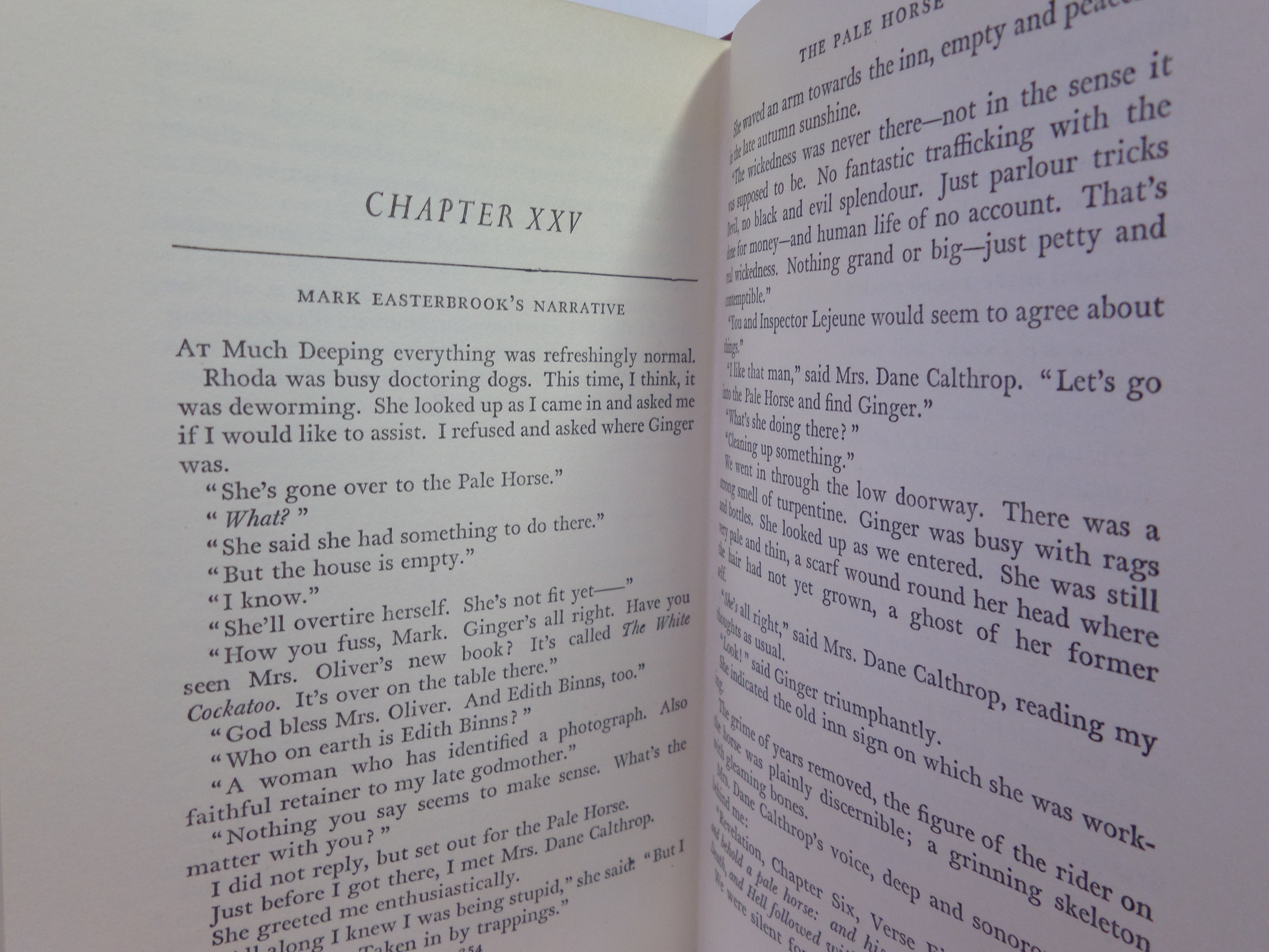 THE PALE HORSE BY AGATHA CHRISTIE 1961 FIRST EDITION