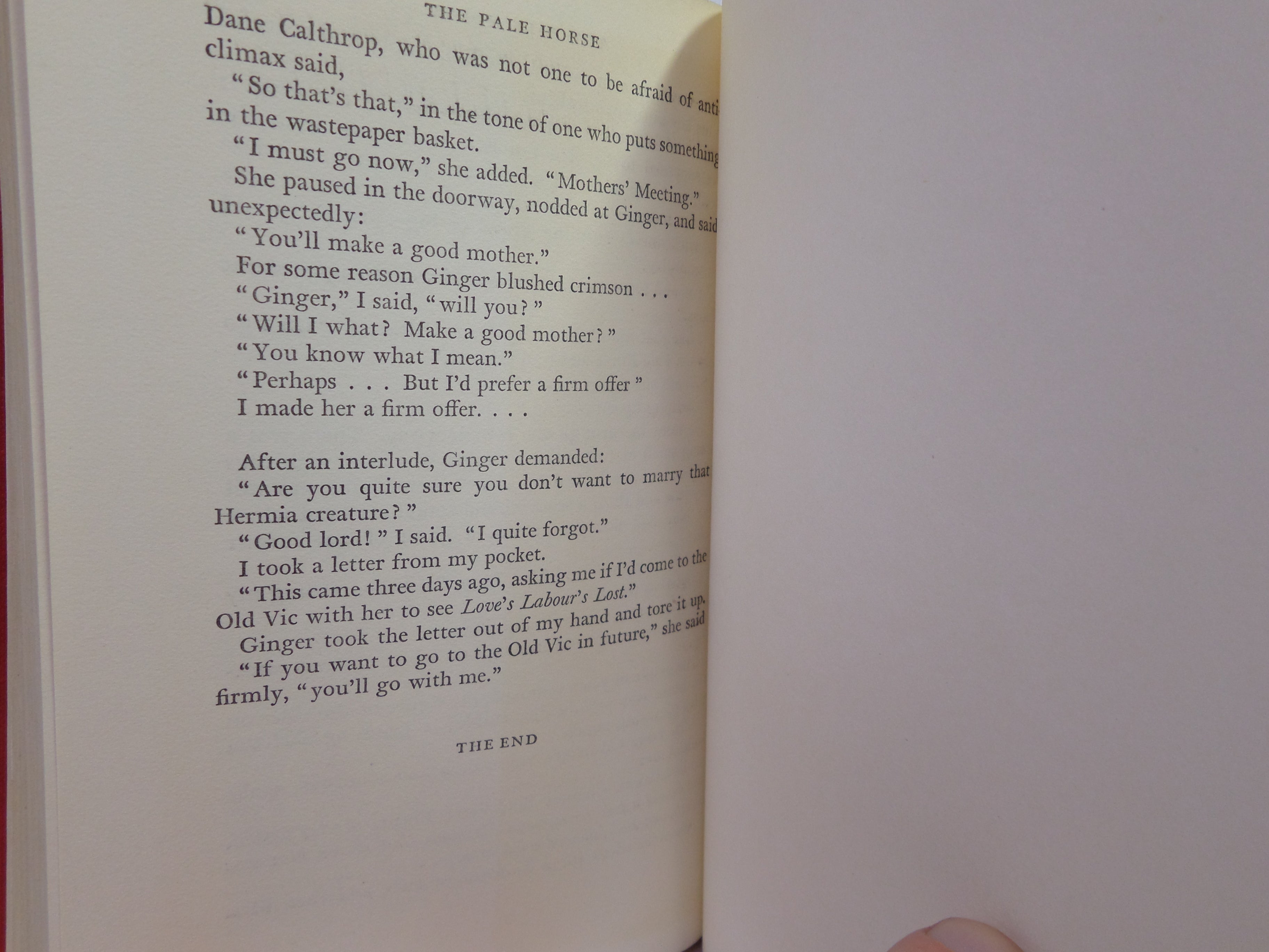 THE PALE HORSE BY AGATHA CHRISTIE 1961 FIRST EDITION