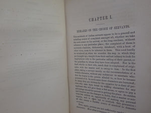 [COOKERY] INDIAN DOMESTIC ECONOMY AND RECEIPT BOOK BY ROBERT RIDDELL 1877