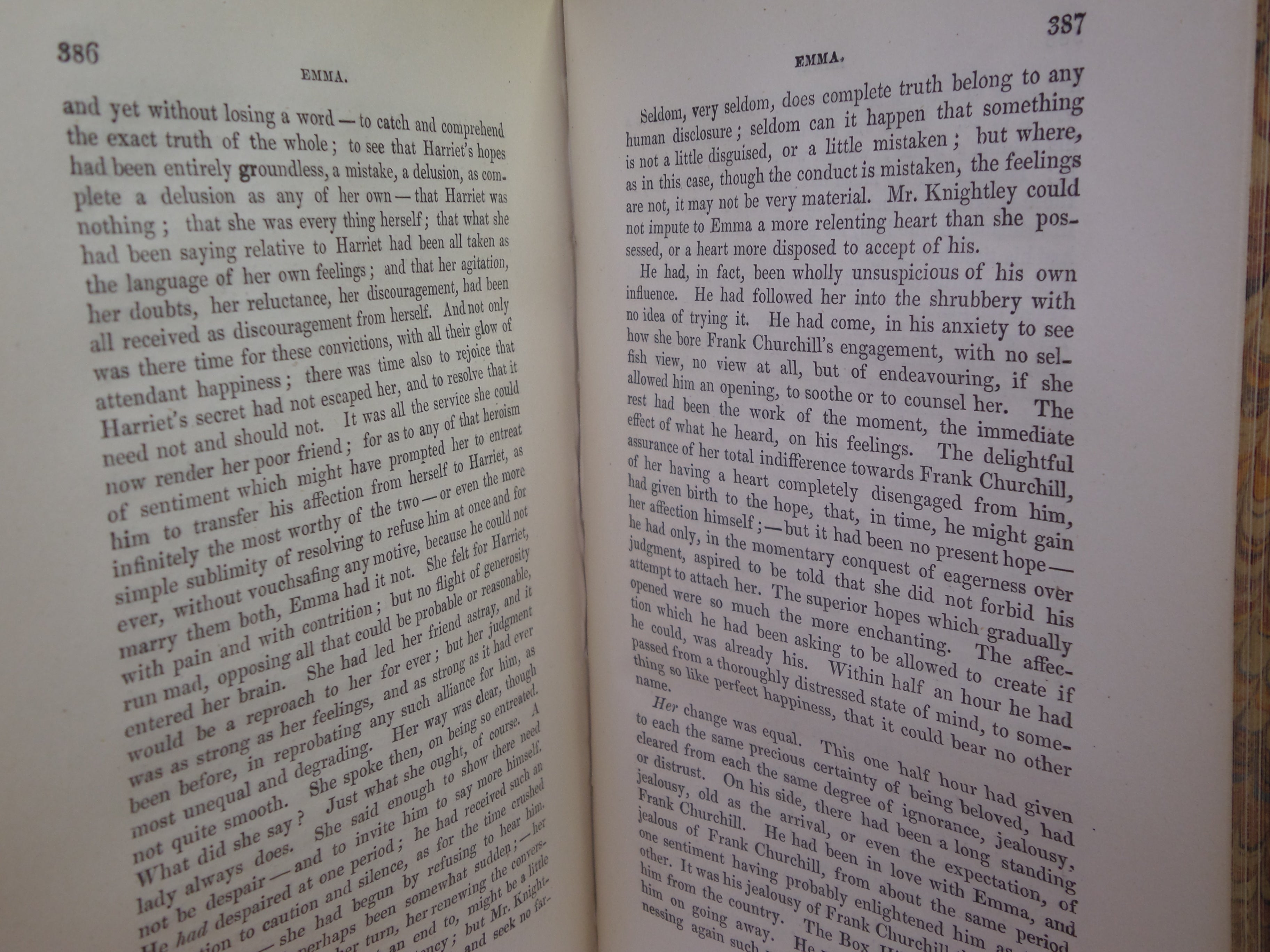 THE NOVELS OF JANE AUSTEN 1872 FINELY BOUND IN FIVE VOLUMES