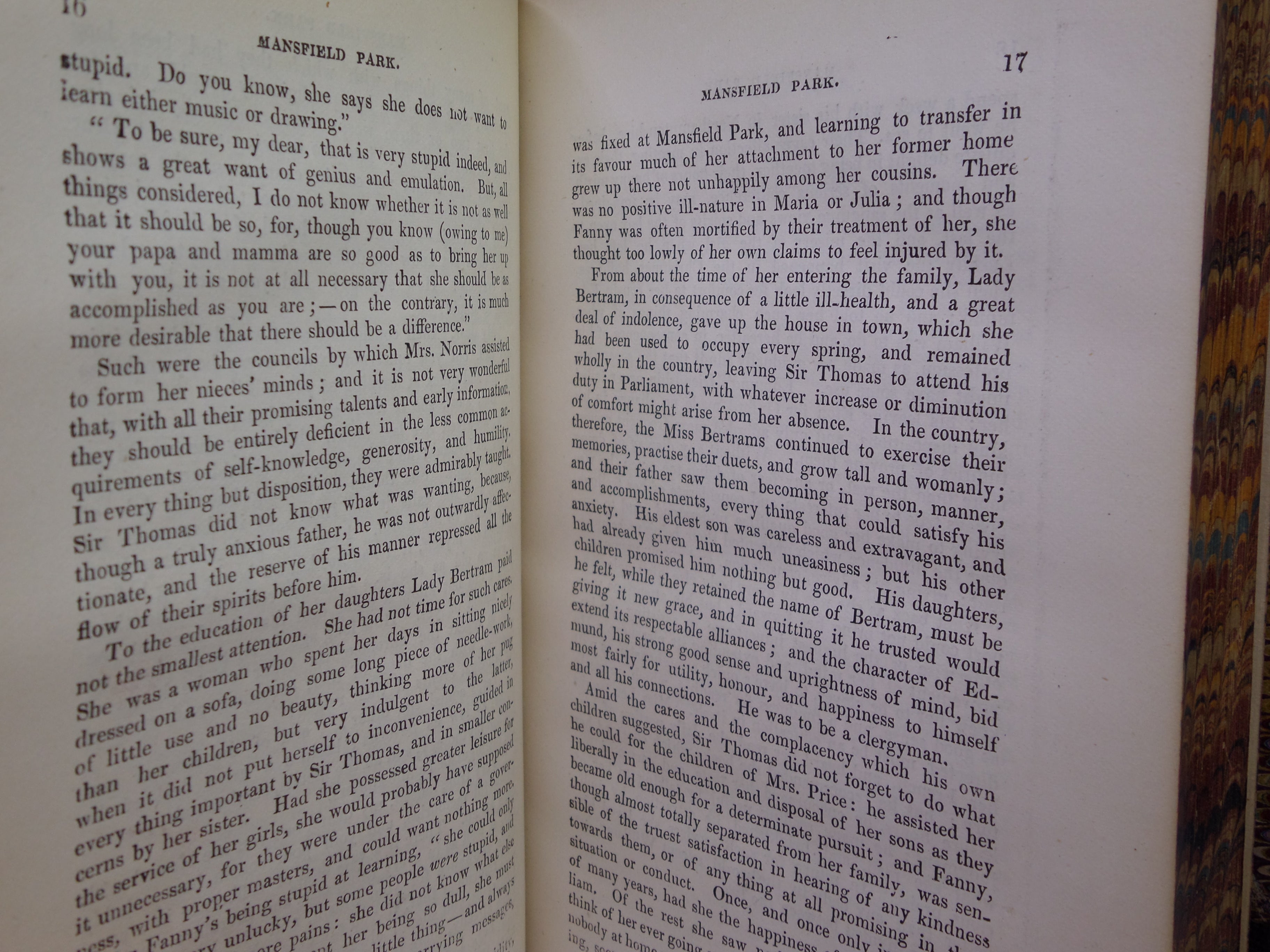 THE NOVELS OF JANE AUSTEN 1872 FINELY BOUND IN FIVE VOLUMES