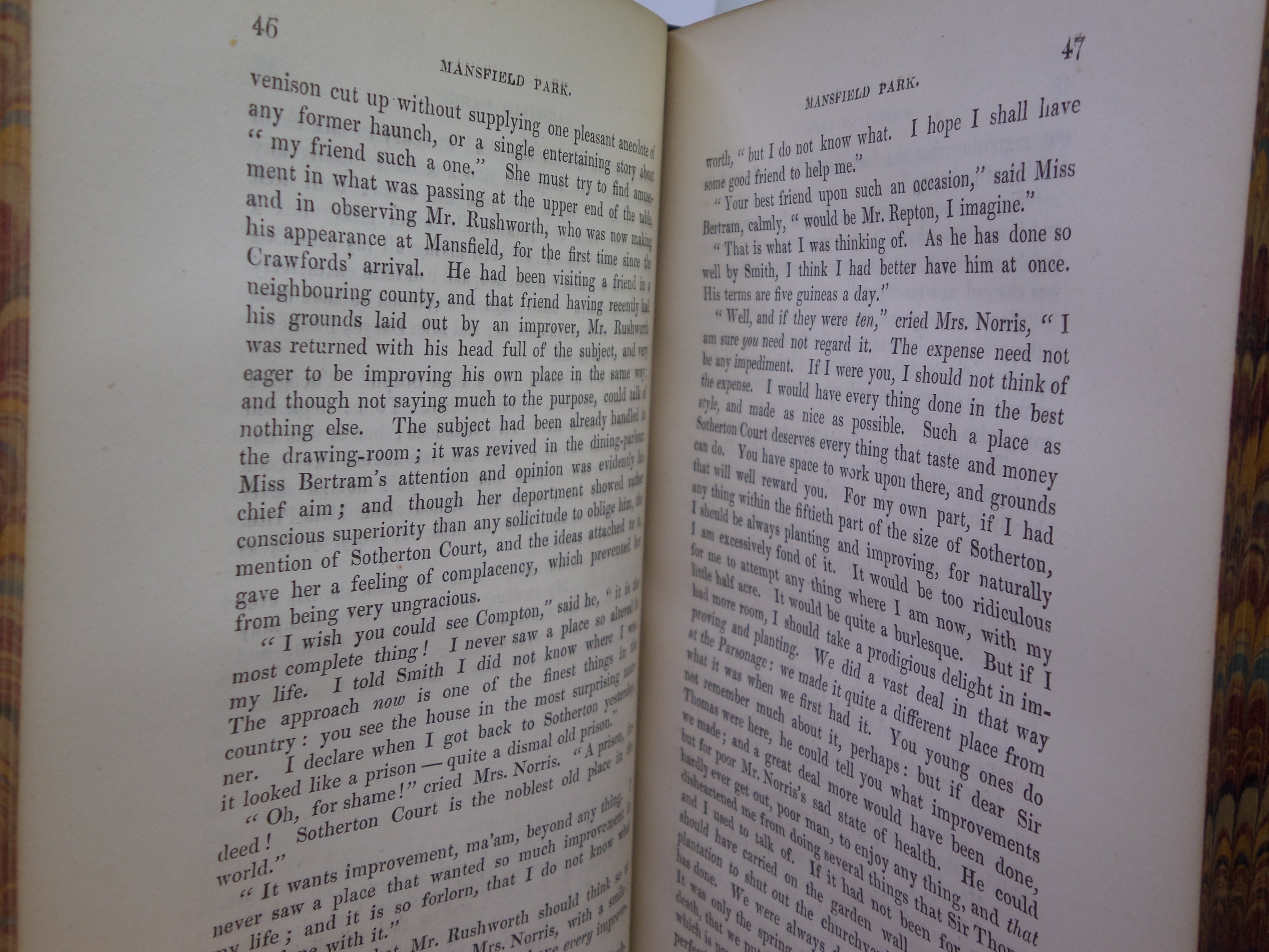 THE NOVELS OF JANE AUSTEN 1872 FINELY BOUND IN FIVE VOLUMES