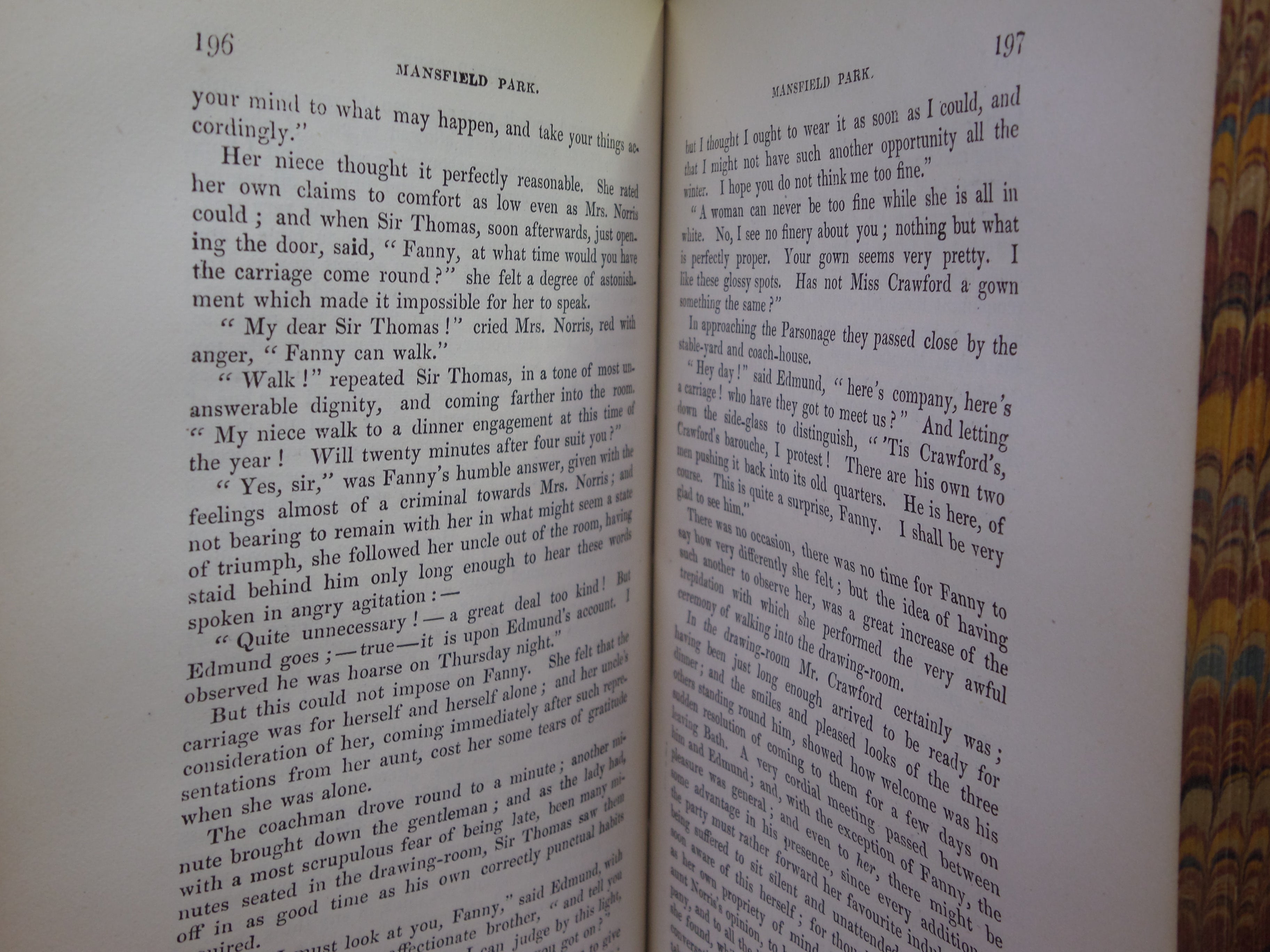 THE NOVELS OF JANE AUSTEN 1872 FINELY BOUND IN FIVE VOLUMES