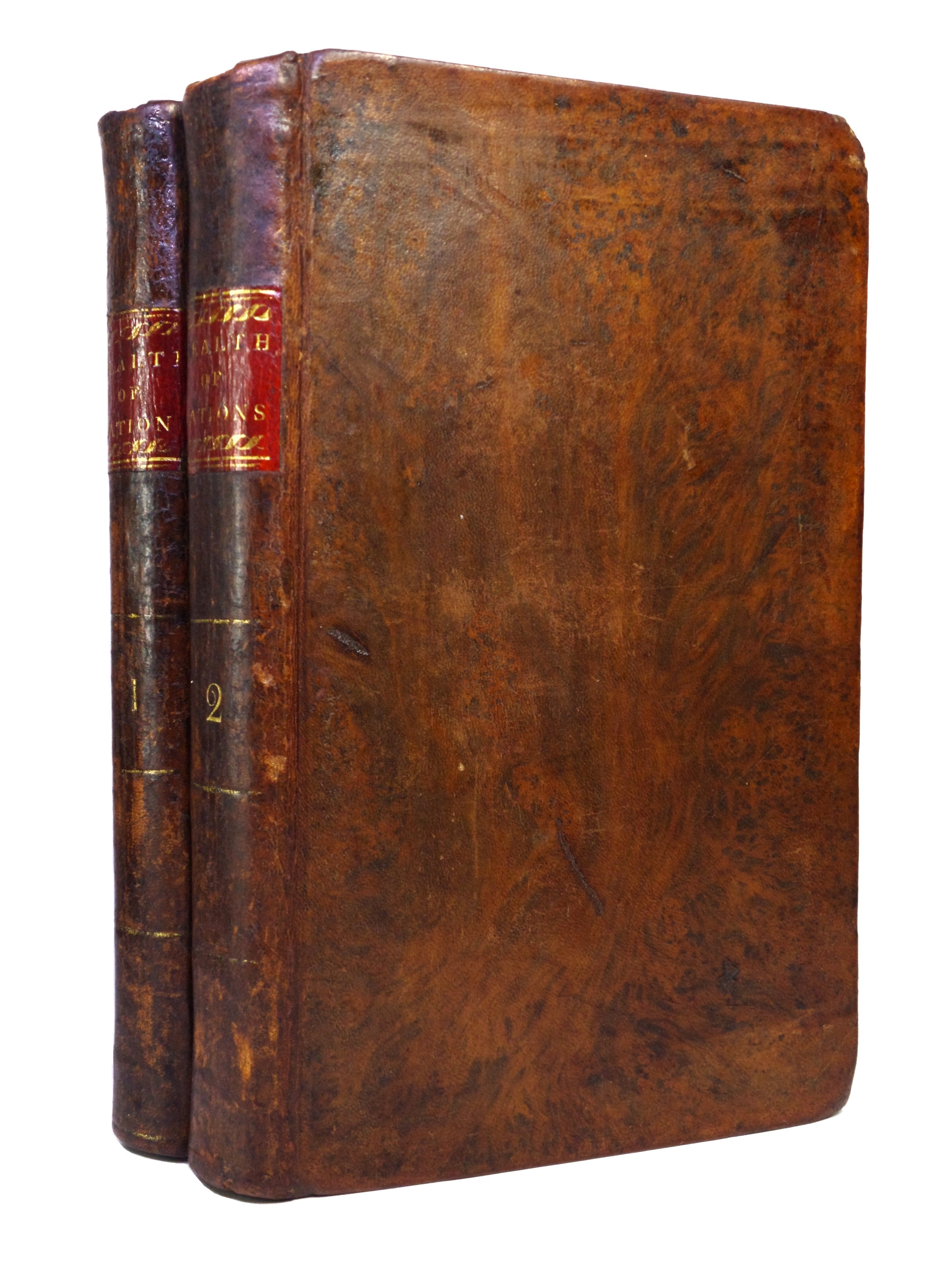 THE WEALTH OF NATIONS BY ADAM SMITH 1804 THIRD AMERICAN EDITION, LEATHER BINDING