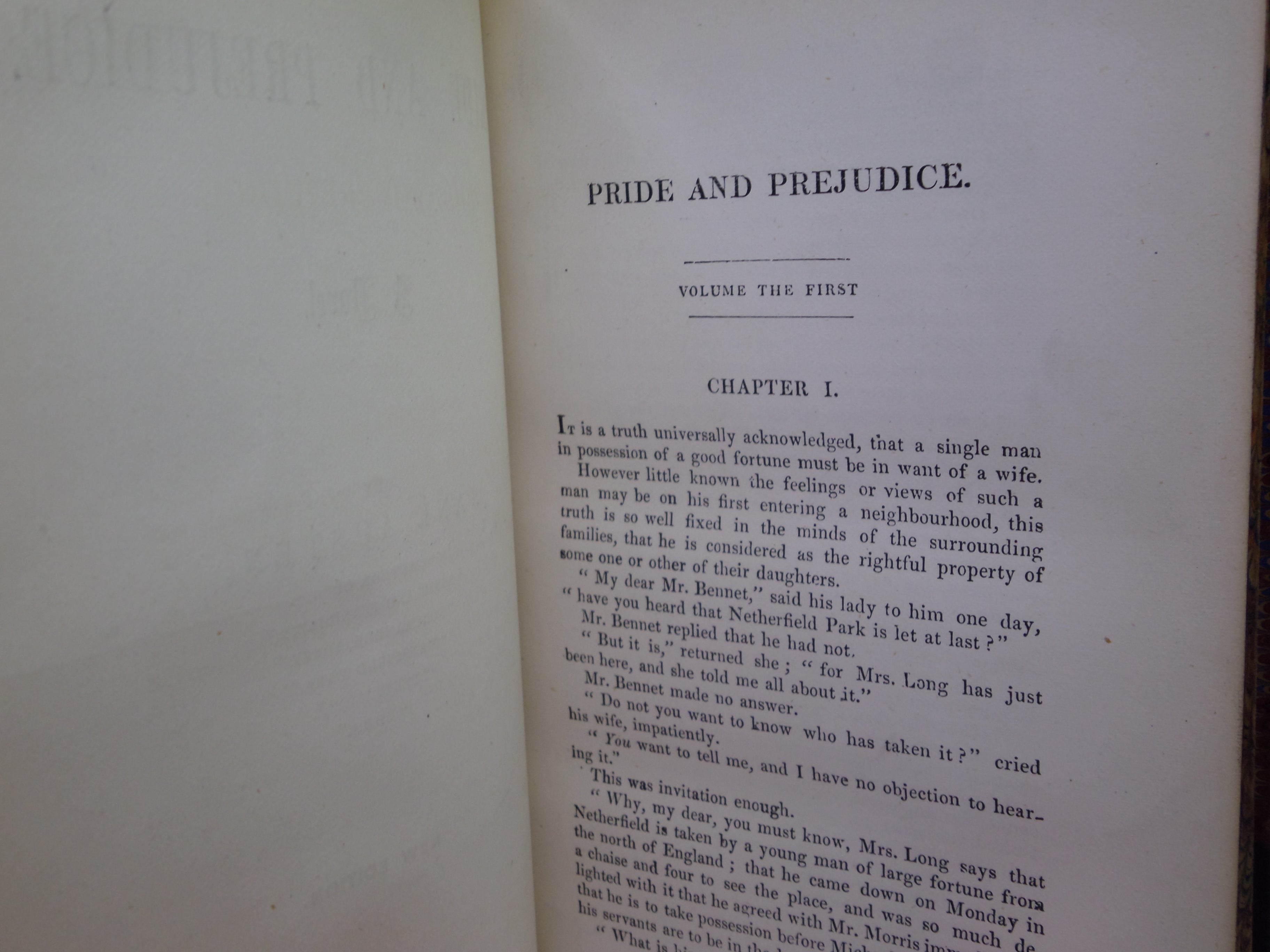THE NOVELS OF JANE AUSTEN 1872 FINELY BOUND IN FIVE VOLUMES