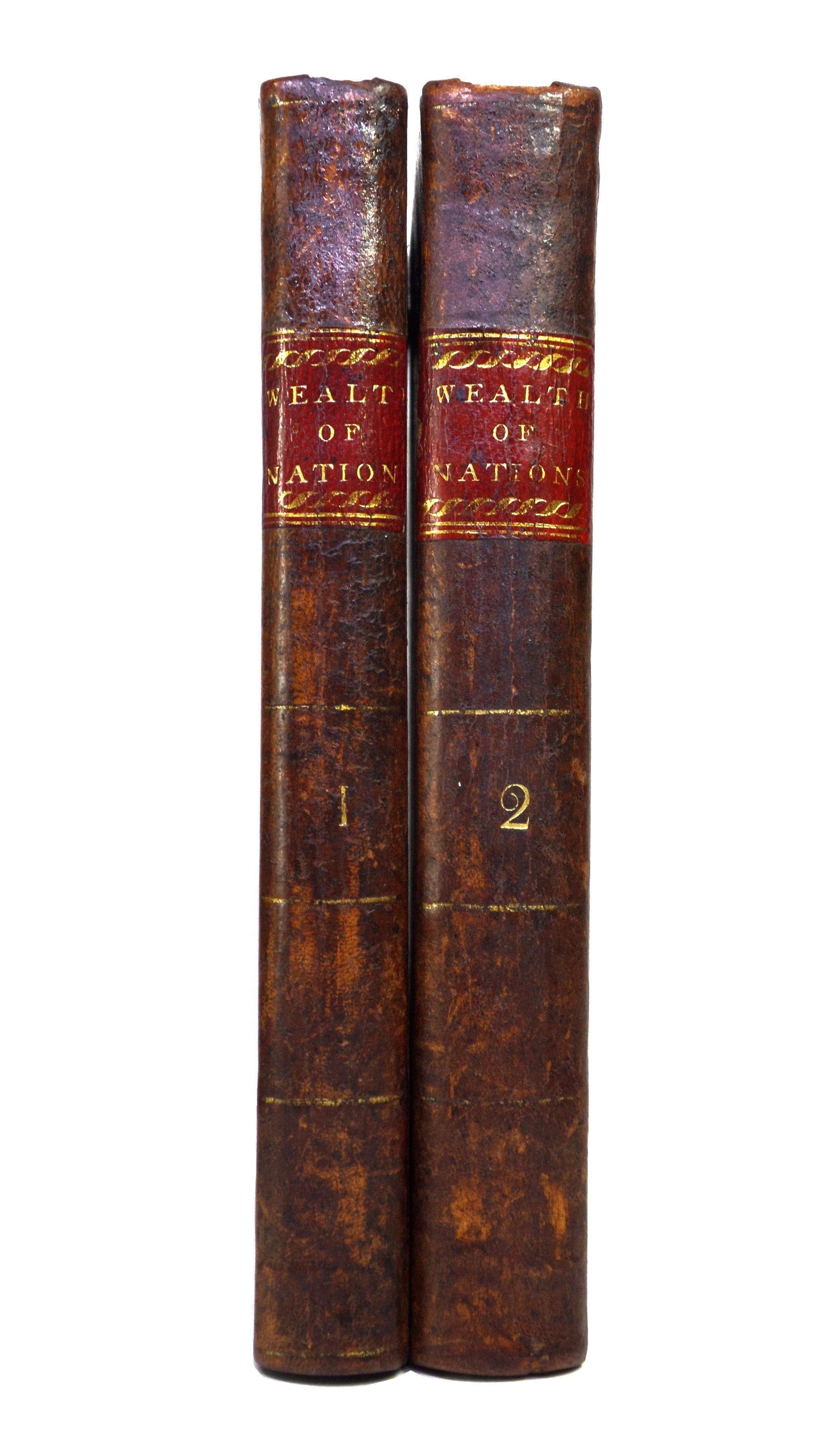 THE WEALTH OF NATIONS BY ADAM SMITH 1804 THIRD AMERICAN EDITION, LEATHER BINDING