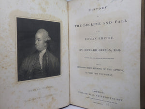 THE DECLINE AND FALL OF THE ROMAN EMPIRE BY EDWARD GIBBON 1839 FINE BINDING