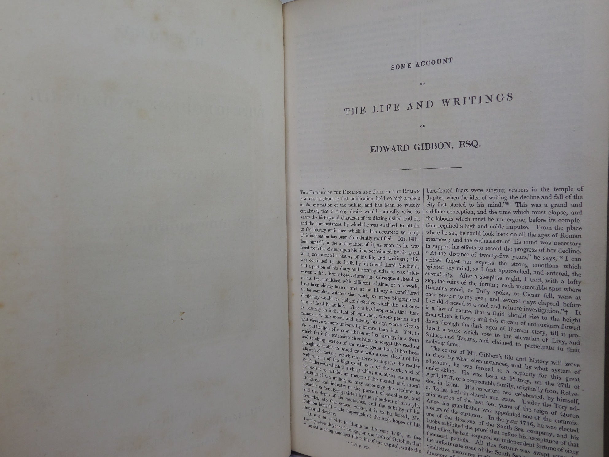 THE DECLINE AND FALL OF THE ROMAN EMPIRE BY EDWARD GIBBON 1839 FINE BINDING