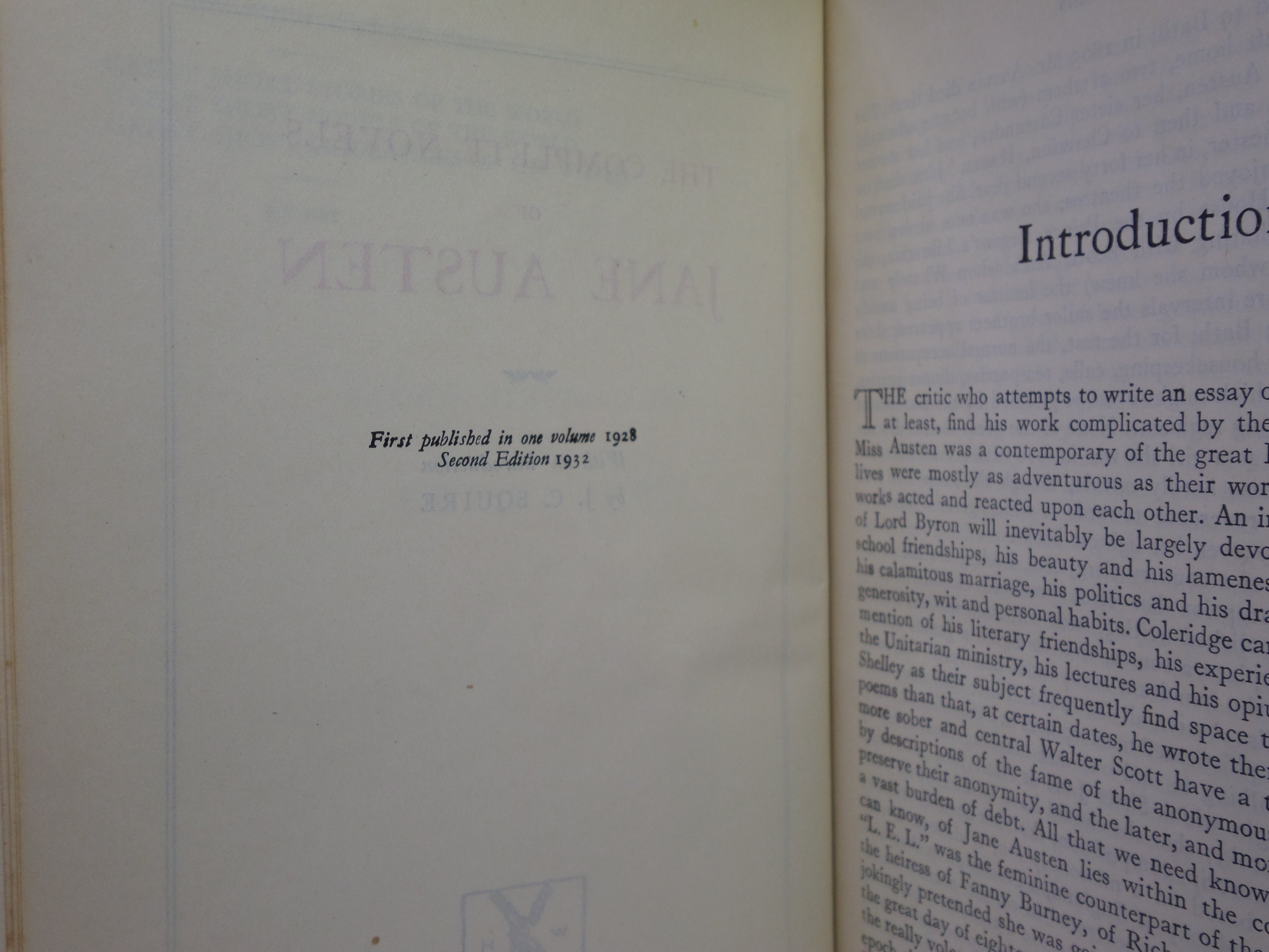 THE COMPLETE NOVELS OF JANE AUSTEN 1932 FINELY BOUND BY SANGORSKI & SUTCLIFFE