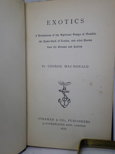 EXOTICS BY GEORGE MACDONALD 1876 FIRST EDITION
