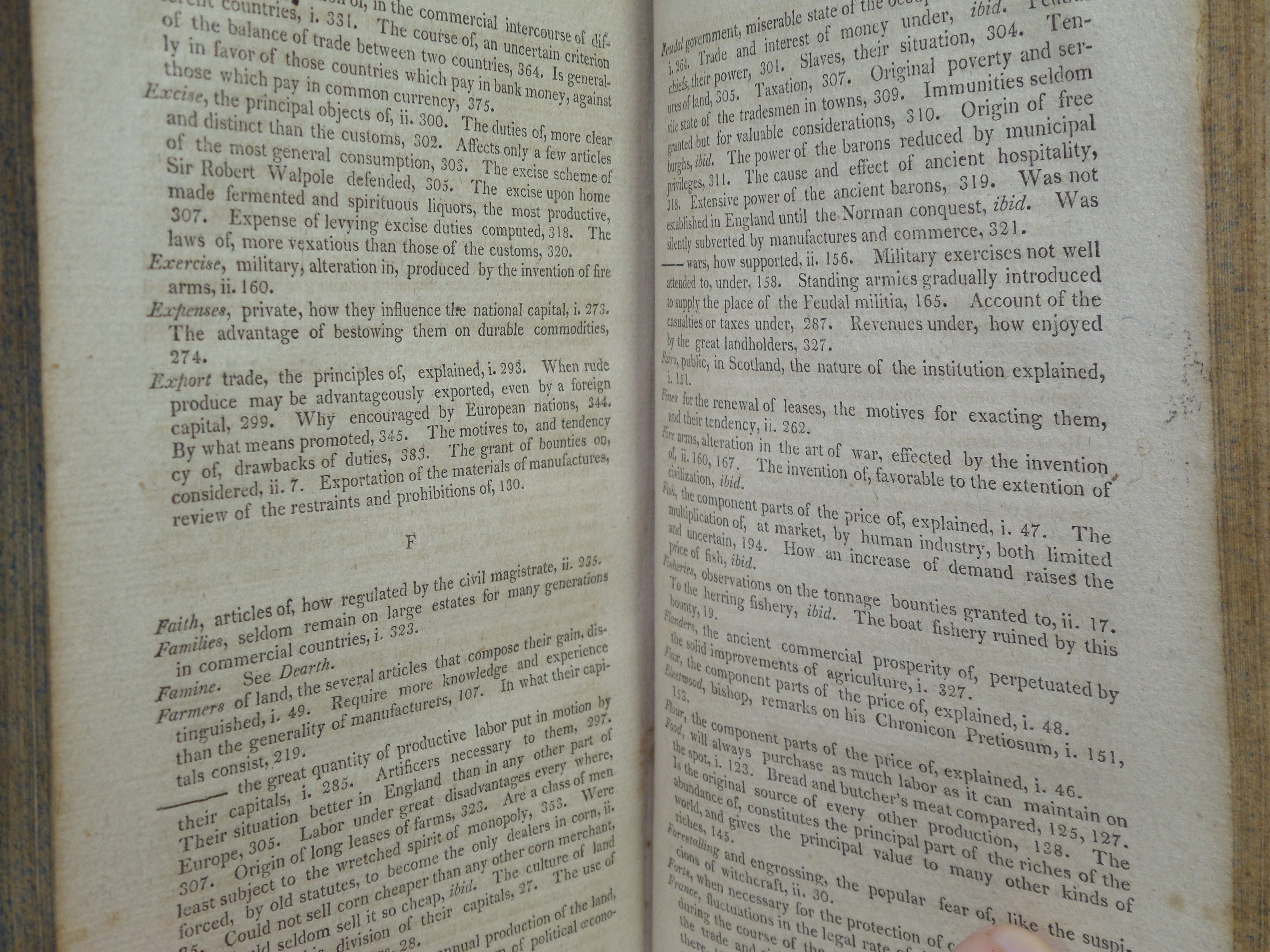 THE WEALTH OF NATIONS BY ADAM SMITH 1804 THIRD AMERICAN EDITION, LEATHER BINDING