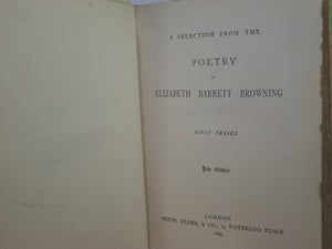 POETRY OF ELIZABETH BARRETT BROWNING 1888-89 ARTS & CRAFTS HAND-PAINTED BINDING