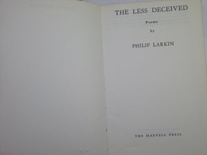 THE LESS DECEIVED WITH TYPED LETTER SIGNED BY PHILIP LARKIN