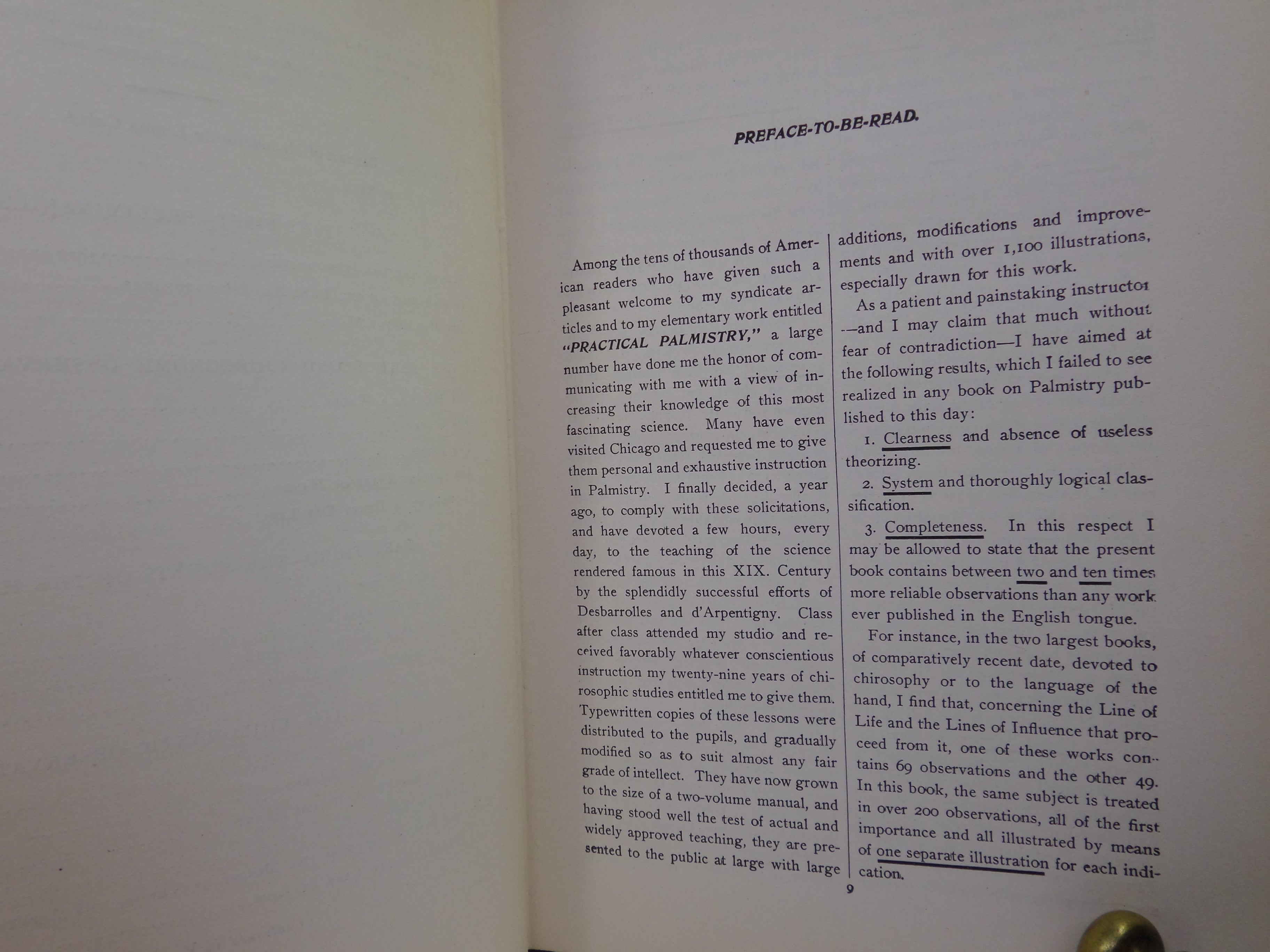 THE STUDY OF PALMISTRY FOR PROFESSIONAL PURPOSES BY COMTE C. DE SAINT-GERMAIN