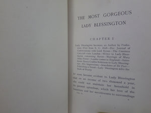 THE MOST GORGEOUS LADY BLESSINGTON 1896 SECOND EDITION EXTRA ILLUSTRATED & BOUND BY BAYNTUN