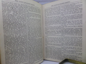 THE COUNT OF MONTE CRISTO BY ALEXANDRE DUMAS CA.1900 LEATHER BINDING