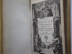 M. ACCI PLAUTI COMOEDIAE SUPERST XX AD DOCTISSIMORUM VIRORUM 1650 THE PLAYS OF TITUS MACCIUS PLAUTUS