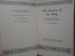 THE RETURN OF THE KING BY J.R.R. TOLKIEN 1962 FIRST EDITION, NINTH IMPRESSION