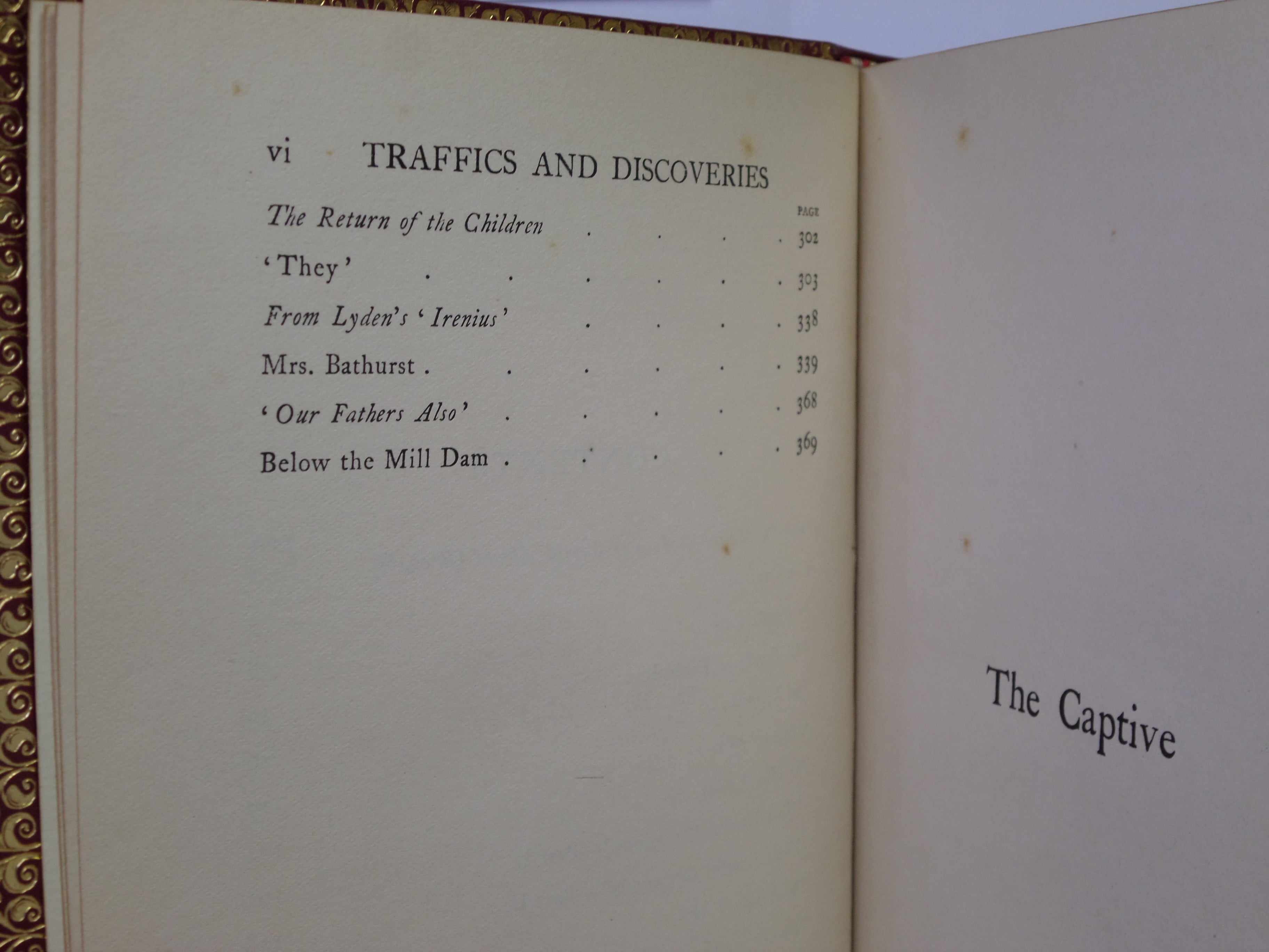 TRAFFICS AND DISCOVERIES 1904 RUDYARD KIPLING FIRST ED. BAYNTUN RIVIERE BINDING