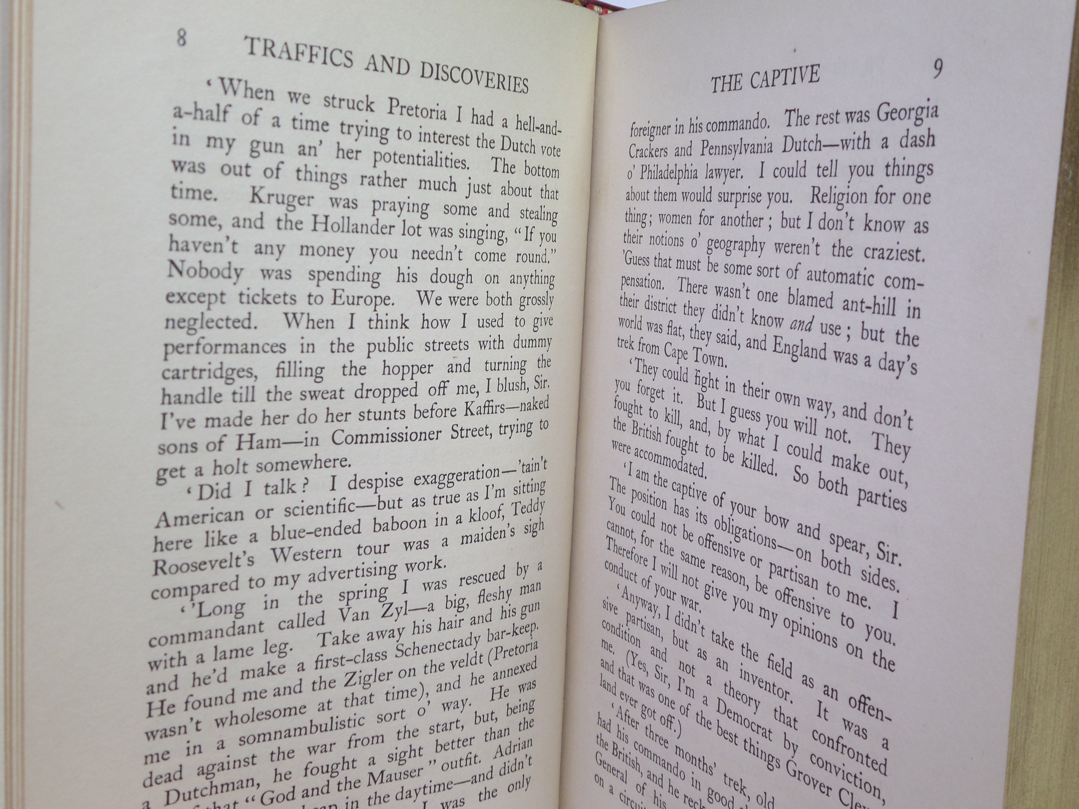 TRAFFICS AND DISCOVERIES 1904 RUDYARD KIPLING FIRST ED. BAYNTUN RIVIERE BINDING
