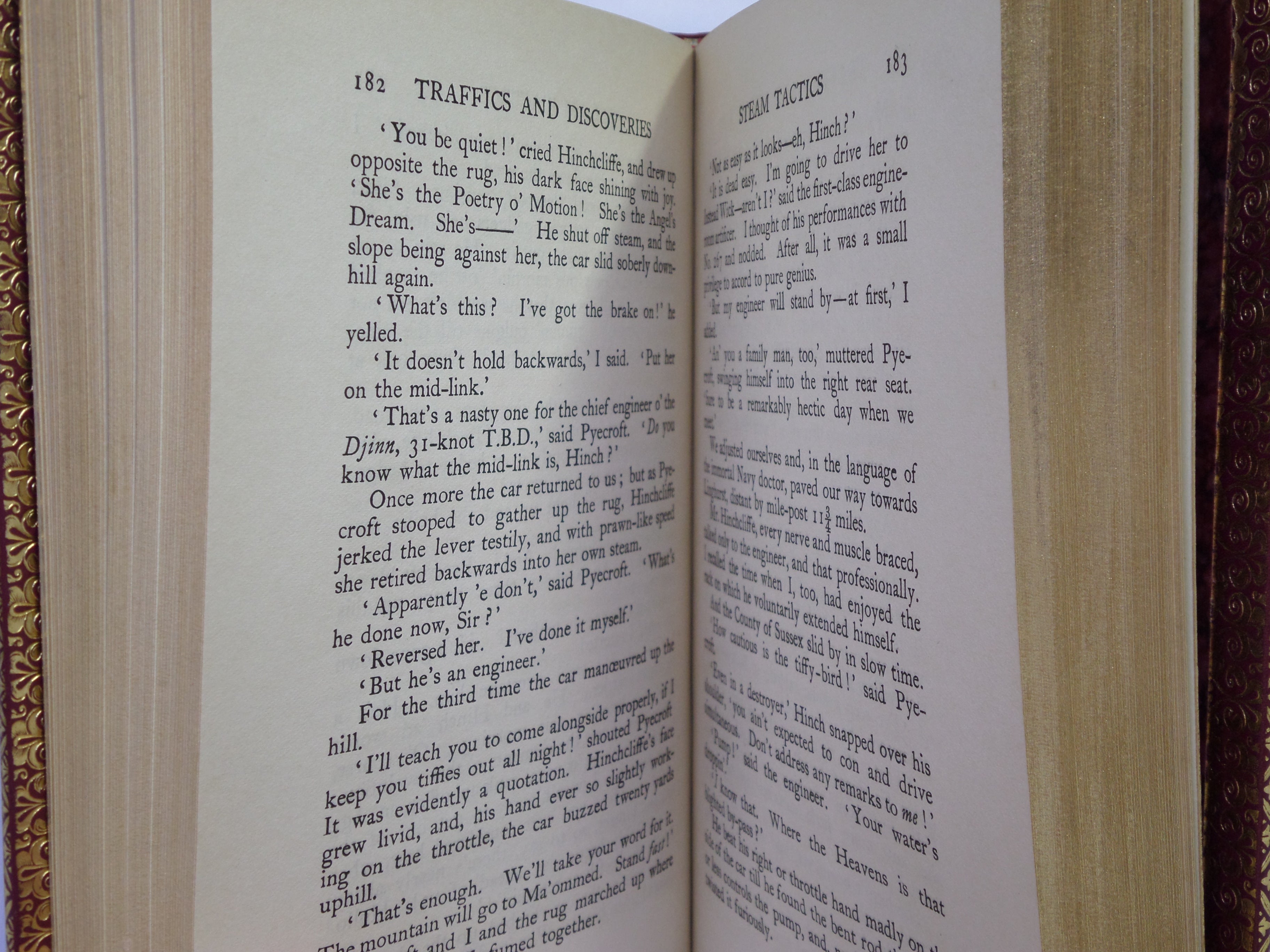 TRAFFICS AND DISCOVERIES 1904 RUDYARD KIPLING FIRST ED. BAYNTUN RIVIERE BINDING