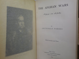 THE AFGHAN WARS 1839-42 AND 1878-80 BY ARCHIBALD FORBES 1892 FIRST EDITION FINELY BOUND BY BAYNTUN-RIVIERE