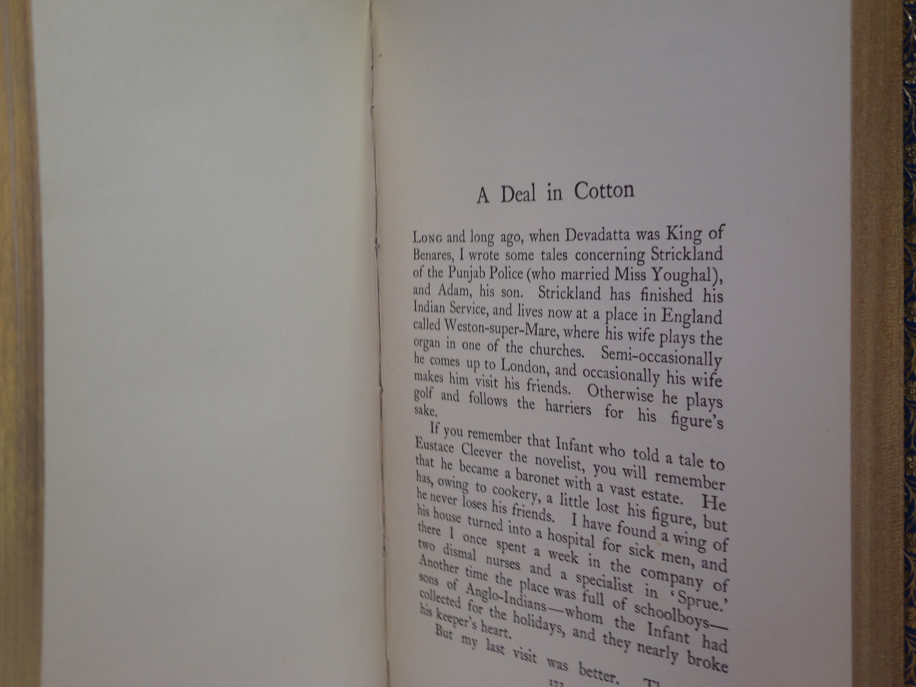 ACTIONS AND REACTIONS BY RUDYARD KIPLING 1909 BAYNTUN BINDING