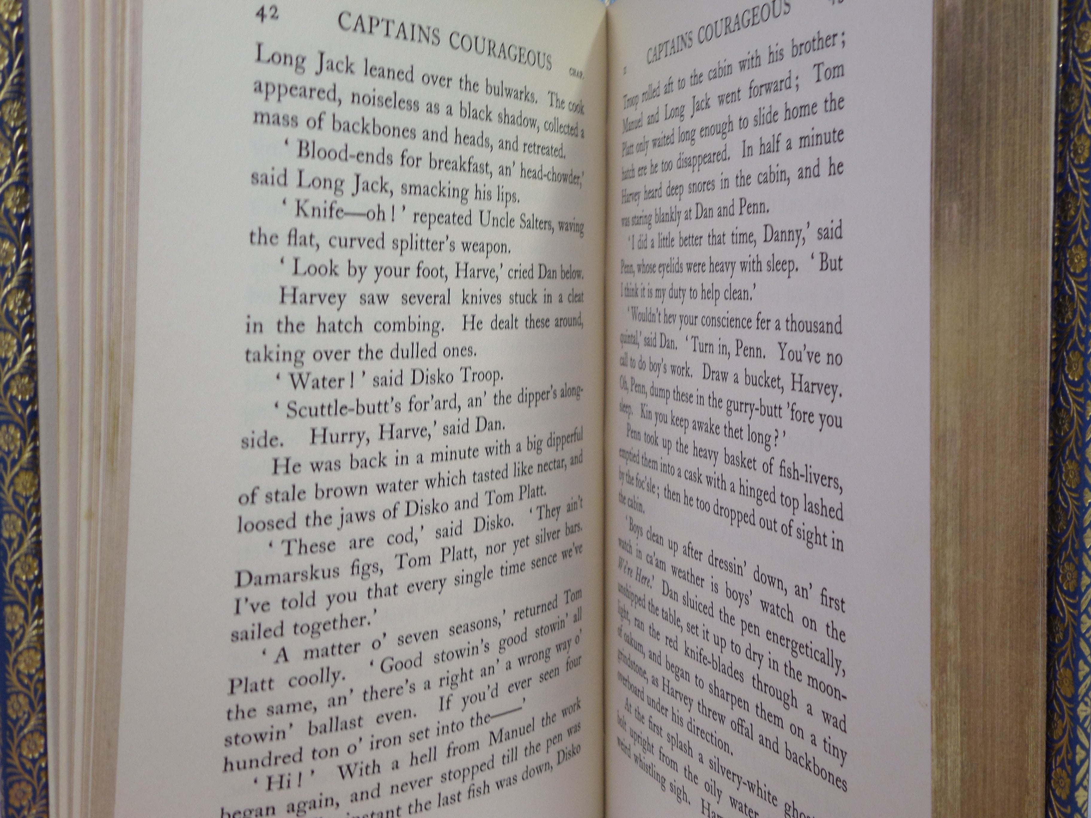 CAPTAINS COURAGEOUS BY RUDYARD KIPLING 1963 BAYNTUN FINE BINDING