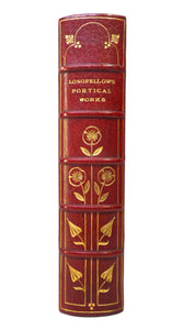 THE POETICAL WORKS OF HENRY WADSWORTH LONGFELLOW 1908 ARTS & CRAFTS BINDING