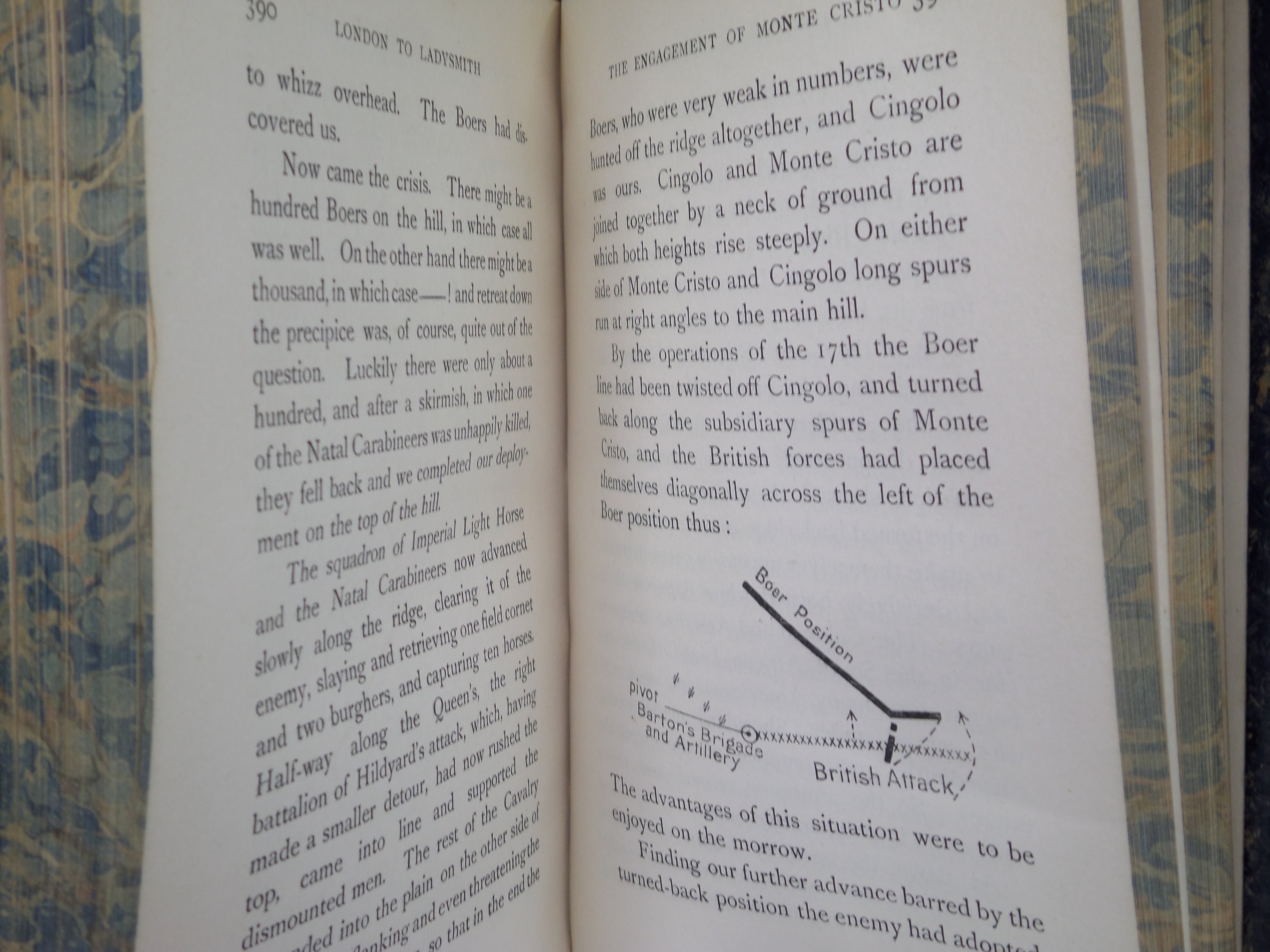 LONDON TO LADYSMITH VIA PRETORIA BY WINSTON SPENCER CHURCHILL 1900 FIRST EDITION LEATHER BOUND BY BICKERS