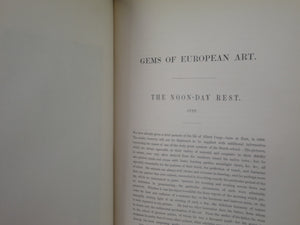 GEMS OF EUROPEAN ART: THE BEST PICTURES OF THE BEST SCHOOLS EDITED BY S.C. HALL 1846 FINE BINDING