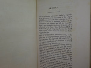 THE HISTORY OF THE DECLINE AND FALL OF THE ROMAN EMPIRE 1827 EDWARD GIBBON, FINELY BOUND BY BAYNTUN