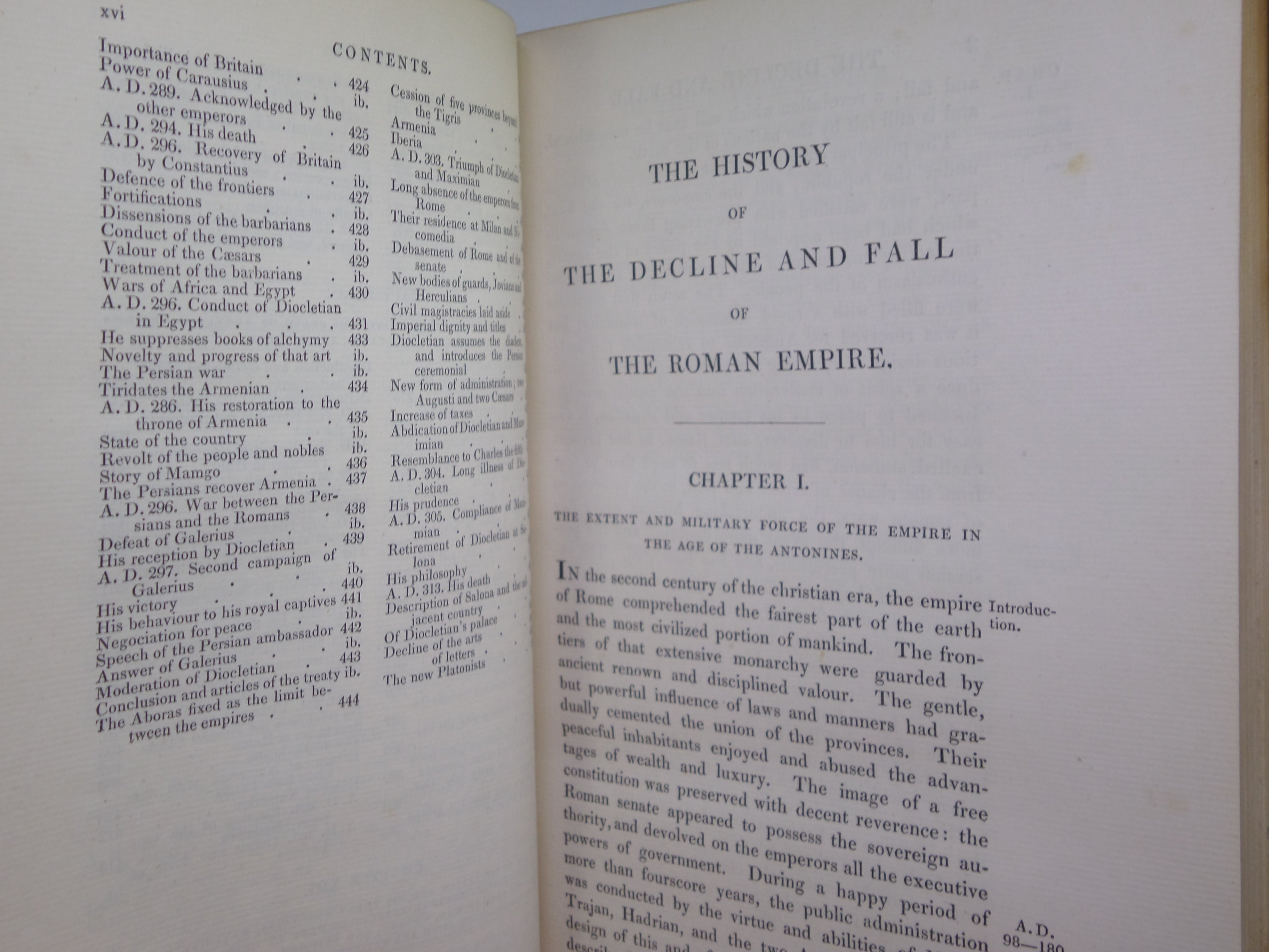 THE HISTORY OF THE DECLINE AND FALL OF THE ROMAN EMPIRE 1827 EDWARD GIBBON, FINELY BOUND BY BAYNTUN