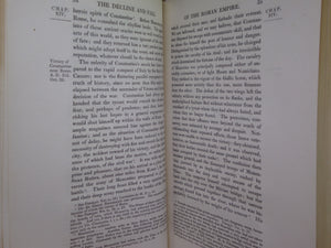 THE HISTORY OF THE DECLINE AND FALL OF THE ROMAN EMPIRE 1827 EDWARD GIBBON, FINELY BOUND BY BAYNTUN