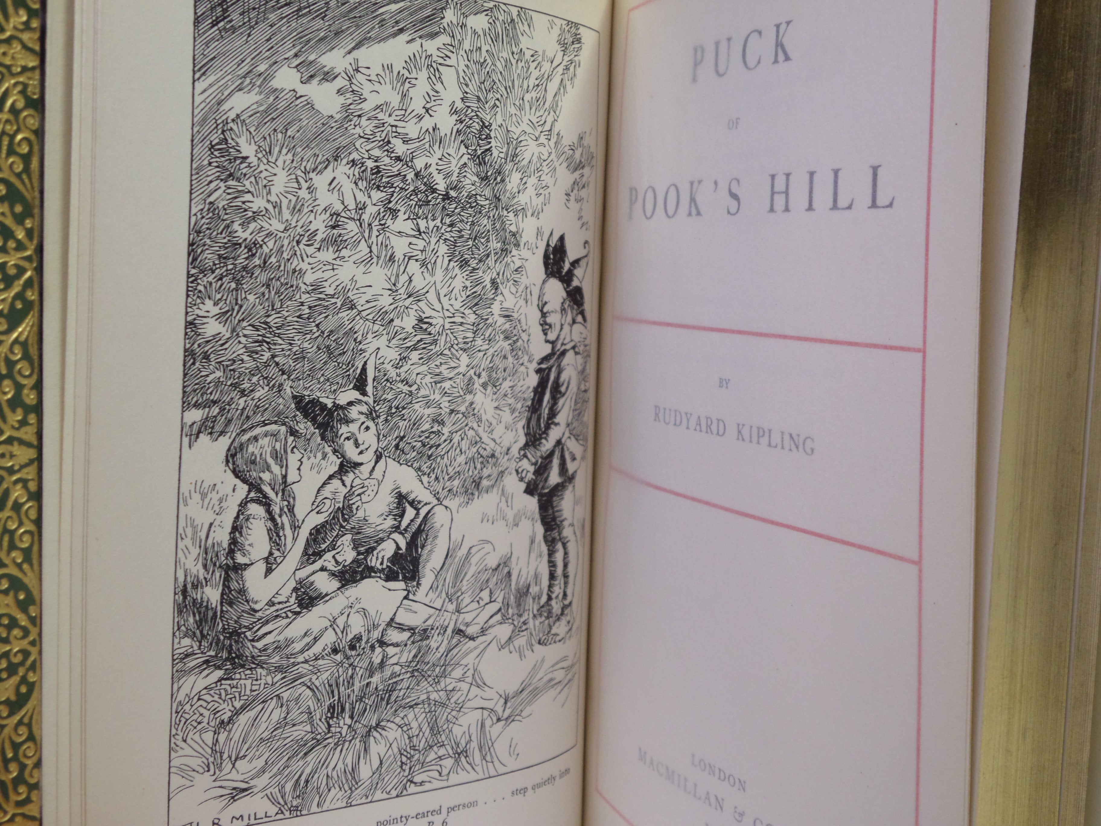 PUCK OF POOK'S HILL BY RUDYARD KIPLING 1961 BAYNTUN FINE BINDING