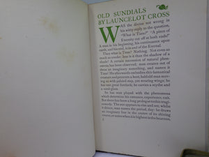 THE BOOK OF OLD SUNDIALS AND THEIR MOTTOES BY LAUNCELOT CROSS 1917
