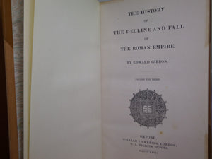 THE HISTORY OF THE DECLINE AND FALL OF THE ROMAN EMPIRE 1827 EDWARD GIBBON, FINELY BOUND BY BAYNTUN