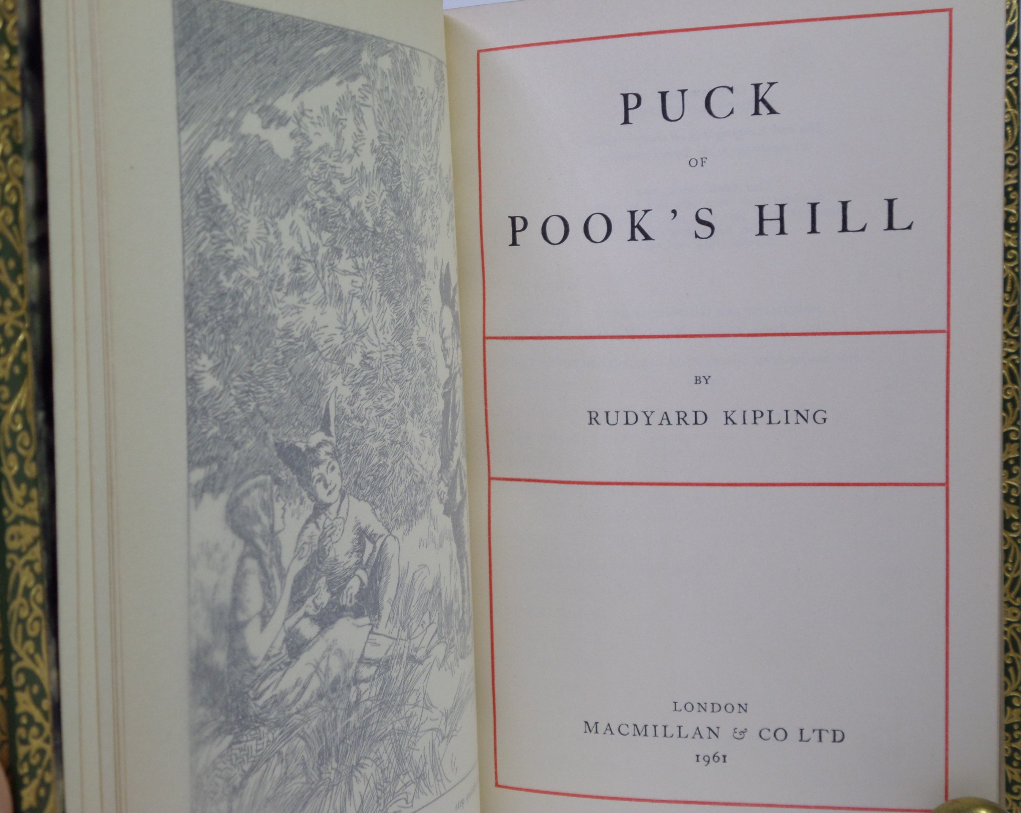 PUCK OF POOK'S HILL BY RUDYARD KIPLING 1961 BAYNTUN FINE BINDING