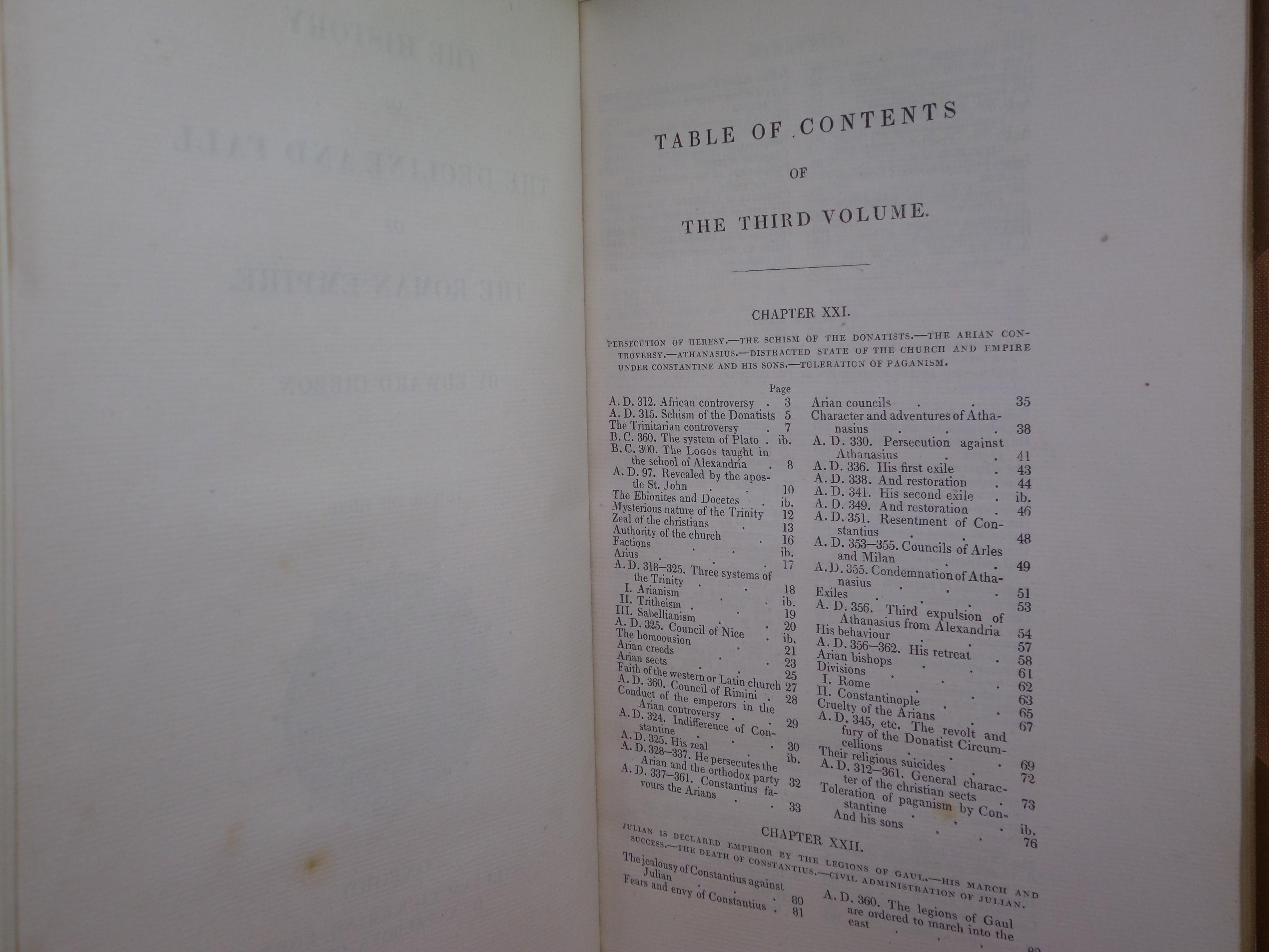 THE HISTORY OF THE DECLINE AND FALL OF THE ROMAN EMPIRE 1827 EDWARD GIBBON, FINELY BOUND BY BAYNTUN