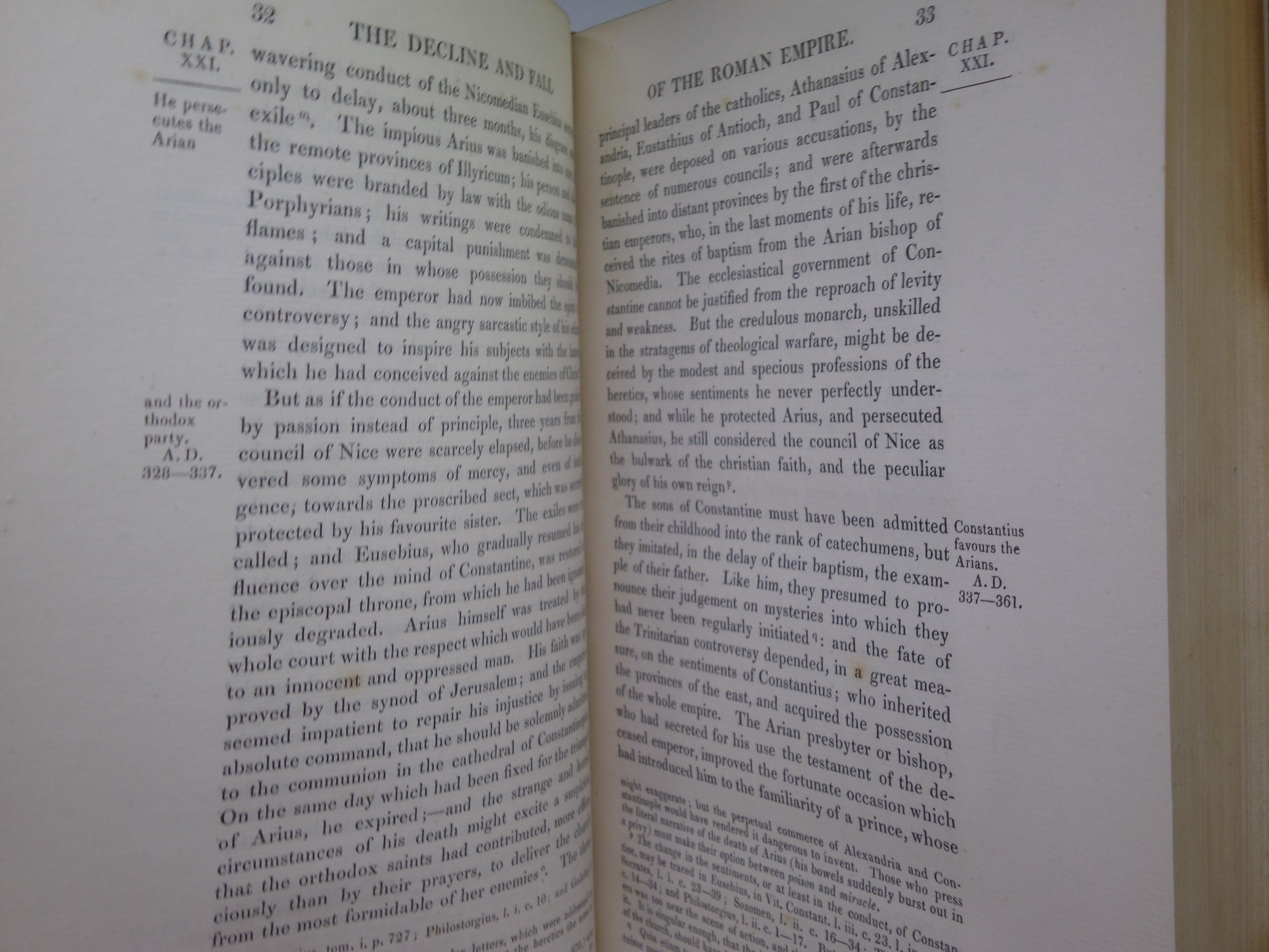 THE HISTORY OF THE DECLINE AND FALL OF THE ROMAN EMPIRE 1827 EDWARD GIBBON, FINELY BOUND BY BAYNTUN