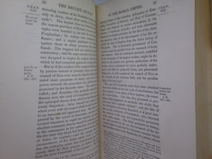 THE HISTORY OF THE DECLINE AND FALL OF THE ROMAN EMPIRE 1827 EDWARD GIBBON, FINELY BOUND BY BAYNTUN