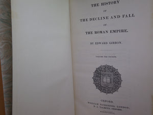 THE HISTORY OF THE DECLINE AND FALL OF THE ROMAN EMPIRE 1827 EDWARD GIBBON, FINELY BOUND BY BAYNTUN